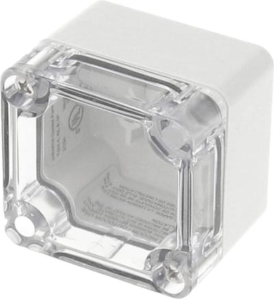 Hammond Electronics 1554A2GYCL – Universele behuizing – 52 x 50 x 40 mm – Polycarbonaat – Grijs