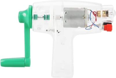 Noodstroom Generator - Hand Crank - Noodstroom Opwekken - Geen Batterijen Nodig - 6.3 Volt - Transparant