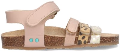 BunniesJR 225415-774 Meisjes Platte Sandalen - Roze - Imitatieleer - Klittenband