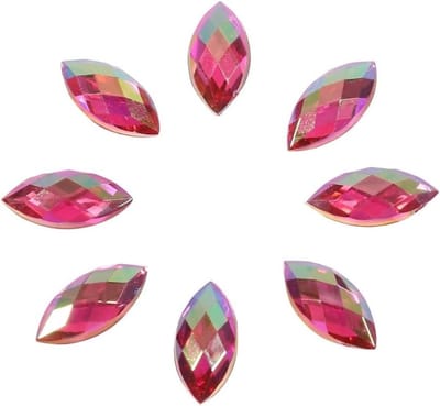Teardropvormige AB Rhinestones, 500 Stuks, Plakstenen voor Sieraden, Kleding en Bruiloft Decoraties, 7x15mm (Rood Roos)