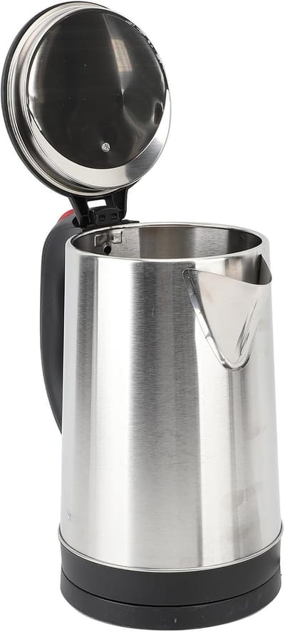 Elektrische Waterkoker - Snelkookpan Water - Koffie en Thee Zetten - Droogbrandbeveiliging - 2.5 Liter - Zilver