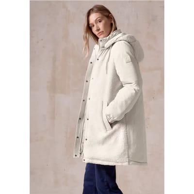 Cecil Teddy Mix Coat - Dames Jas - Vanilla White - maat XL