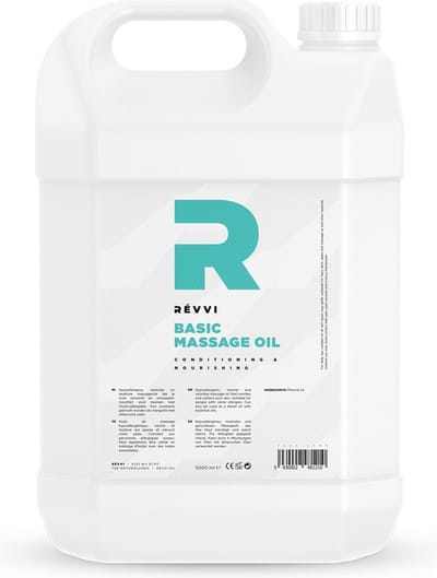 Révvi | Basic Massage Olie - Hydrateert Droge Huid - met Jojoba Olie Amandel Olie met Vitamine E - Alle Huidtypes - 5L Can -  - 5L