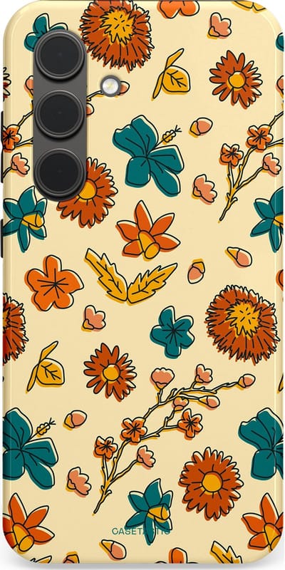 Casetastic Hoesje Geschikt voor Samsung S24 - Stijlvolle Beschermende Duo-layer Case - Boranisch veld