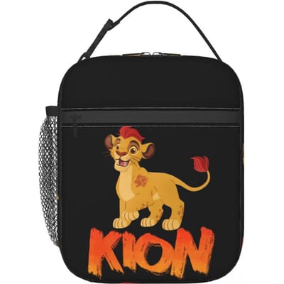 Lion Guard Kion Geïsoleerde Lunchtas voor Vrouwen Kinderen Draagbare Voedseldozen Thermische Lunchbox Tote One Size black