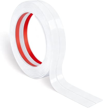 Decoratieve zelfklevende witte strip van 2cm x 3m voor hoekbescherming en randafwerking van muren en tegels, ideaal voor interieur en renovatie
