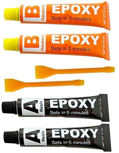 Epoxyhars 2 stuks voor reparaties van metaal, keramiek, glas, kunststof en rubber