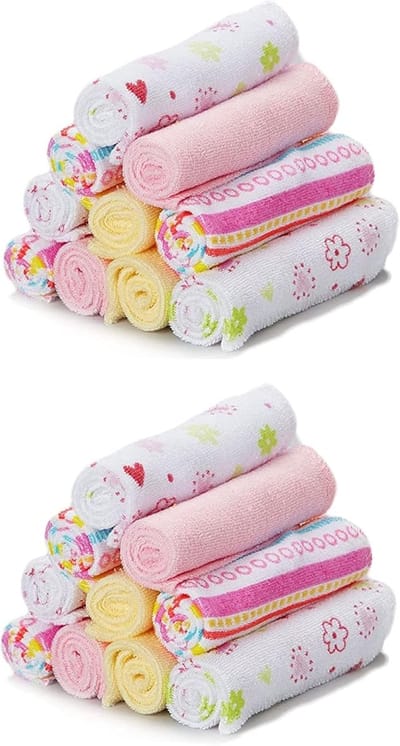 20 Stuks Zachte Badsponsjes voor Baby's en Pasgeborenen - Absorberend en Mild op de Huid