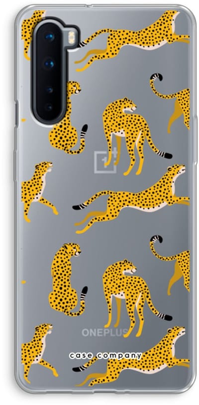 Case Company® - Hoesje geschikt voor OnePlus Nord hoesje - Luipaard - Soft Cover Telefoonhoesje - Bescherming aan alle Kanten en Schermrand