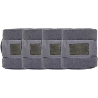 Kentucky Horsewear - Polar Fleecedeken Bandages - Set of 4 - Grey - Maat Full