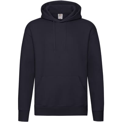 Fruit of the Loom Heren Premium Hoodie (Deep Navy)
