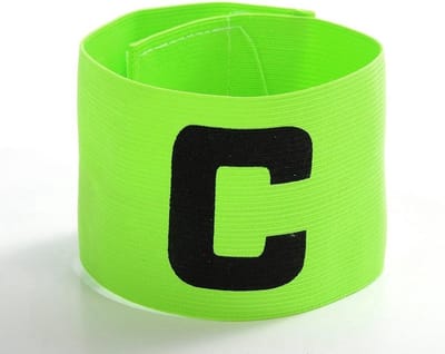*** Aanvoerdersband Sporten Lime Groen - Sport - Beweging - Voetbal en Hockey - Senior - C Captain - Verstelbaar - Unisex - van Heble® ***