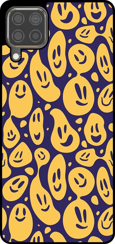 Smartphonica Telefoonhoesje Geschikt voor Huawei P40 Lite met smiley opdruk - TPU backcover case emoji design - Paars Geel geschikt voor Huawei P40 Lite