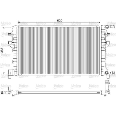 Radiator, motorkoeling VALEO 733121