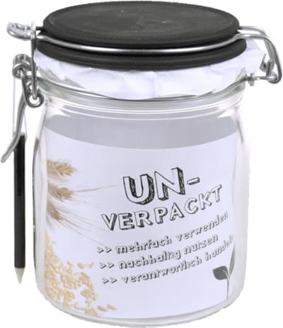 Weckpot, Beugelpot Met Krijtborddeksel + Krijtpotlood - 750ml