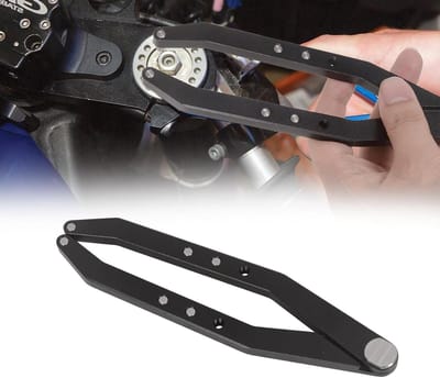 Verstelbare Sleutel - Pin Spanner - Vorkdoppen Verwijderen - 7 Inch Arm - 3/4/5mm - Zwart