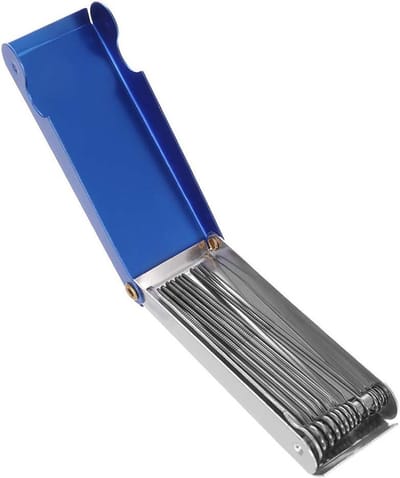 Gitaar Vijlenset - Zadelmoer Vijlen - Snaarsleuven Vijlen - Roestvrij Staal - 13 Ronde Vijlen + Platte Vijl - Metaal