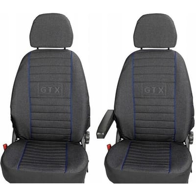 Renault Master III 2010-2023 - Autostoelhoezen Set - 1+1 Configuratie (2 losse stoelen) - Maatwerk - Premium Bekledingsstof