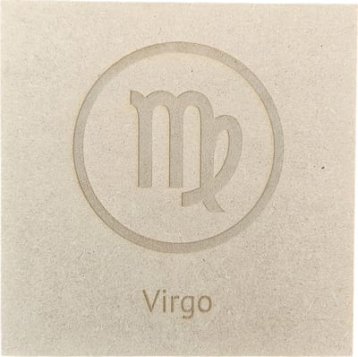 MGM Trading - Horoscoop - Maagd - Virgo - 3mm MDF - 15 bij 15 cm - Laser gegraveerd