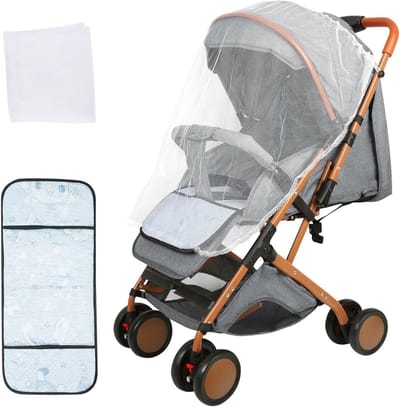 Kinderwagen Baby - Reiswandelwagen Compact - Comfortabel Reizen - Met één hand opvouwbaar - 71 x 45 x 98 cm