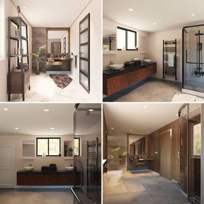 HOFTRONIC - Set van 6 Rome Badkamer inbouwspot Wit - Lage inbouwdiepte 27mm - Kantelbaar en Dimbaar - 2700K Warm wit 6W 500lm - Grote inbouwspot 83mm - voor buiten, woonkamer, slaapkamer en badkamer - IP44 waterdicht