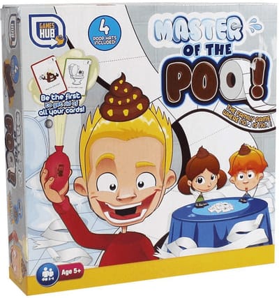 Kinder kaartspel - Master of the poo poep - geschikt voor 2 tot 4 spelers vanaf 5 jaar - Kerstcadeau Sinterklaas schoencadeautje