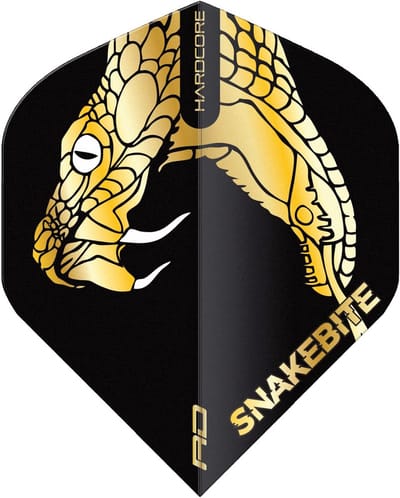 Dart Flights Goud Reflecterend - Standaard Vorm - Set van 9 Stuks