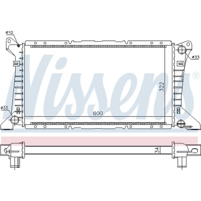 Radiator, motorkoeling NISSENS 62049