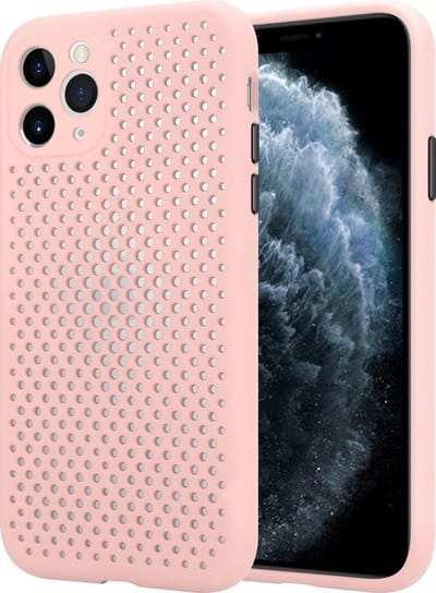ShieldCase Koelend Siliconen hoesje geschikt voor Apple iPhone 11 Pro - roze - Ventilerend Telefoonhoesje - Stijlvolle en Functionele Case - Duurzaam materiaal