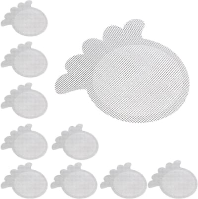 Afvoerhaarvanger, badafvoerafdekking - zelfklevende gaasstickers voor badkamer, wasruimte, badkuip, keuken, gootsteen, voor menselijk en huisdierhaar
