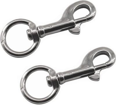 120mm Draaibare Ooghaken van 316 Roestvrij Staal voor Hondenriemen, Sleutelhangers en Boottouwen