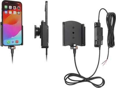 Brodit houder/lader Apple iPhone 15 Plus- fixed instal.