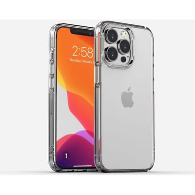 ShieldCase telefoonhoesje geschikt voor Apple iPhone 13 Pro siliconen hoesje mat - transparant - Siliconen backcover case - Shockproof hoesje