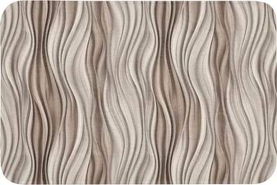 Badmat 90x60 cm - Antislip - Golven - 3D - Crème - Badmatten voor badkamer - Badkamermat - Douchemat - Badkamer mat