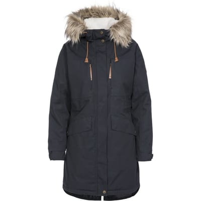 Trespass - Dames Faithful Waterdichte Jas (Zwart)