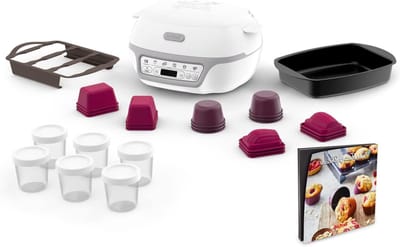 Intelligente Taartmachine - Bakmachine Gebak - Zelf Bakken Thuis - 5 Automatische Programma's - Maxi Pack - Zilver