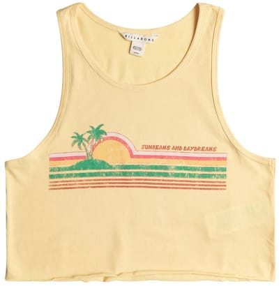 Billabong Lover Boy Top Zonder Mouwen Geel M Vrouw