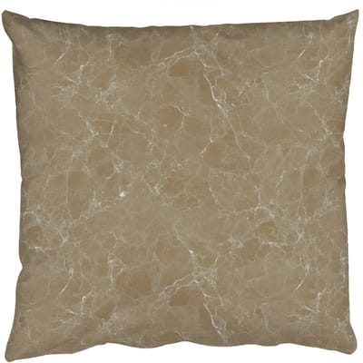Sierkussens - Kussentjes Woonkamer - 50x50 cm - Beige - Marmer - Witte aders