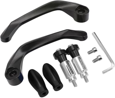 Handkappen Motor - Stuur Beschermers - Bescherming Stuur - Aluminiumlegering - 22 Mm - Zwart