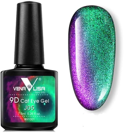 Venalisa UV Cat Eye Gellak - 7.5 ml - J05 - Glitter Gellak - Cat Eye Gellak - Gellak Cat Eye - Gellak Kleuren - Venalisa Gellak - Gellak Nagellak