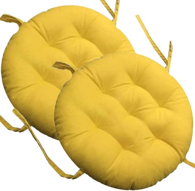 Set van Ronde Stoelkussens voor Binnen en Buiten – Perfect voor Tuin, Patio en Keuken