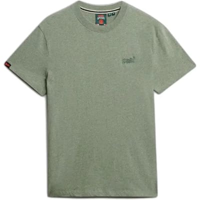 Superdry Essential T-Shirt Melange Groen - Maat L - Heren