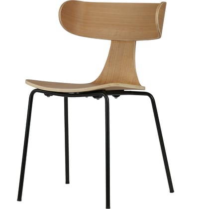 WOOOD Form Stoel - Hout - Naturel - 77,5x50x52