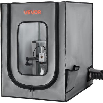 Enceinte d'imprimante 3D avec ventilation, Tissu Oxford étanche à la poussière et à l'eau, Tente d'imprimante 3D en résine, Boîtier de protection à température constante avec LED,