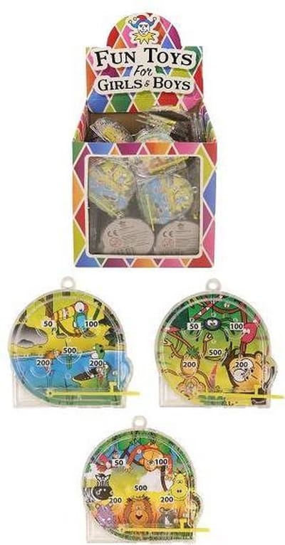 108 Stuks - Flipperspel - Model: Jungle Dieren - In Traktatiebox - Uitdeelcadeautjes - Uitdeel - Traktatie voor kinderen
