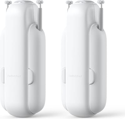 SwitchBot Curtain DUO - U-Rail Versie 3 (2023) - Wit - Smart home gordijnmotor - Smart Gordijn - Automatisch gordijn - 2-Pack