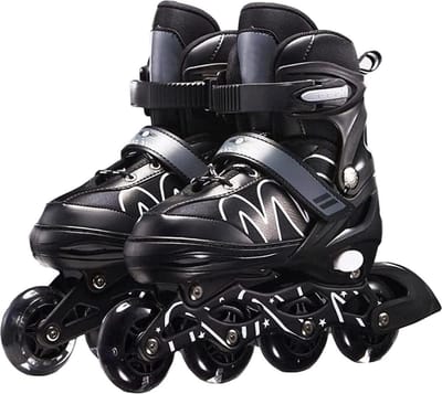 Verstelbare professionele inlineskates voor volwassenen en kinderen - comfortabele skates voor meisjes met 4 wielen