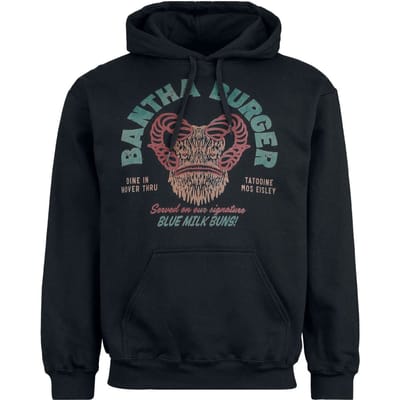 Star Wars - Disney Trui met capuchon - Bantha Burger - S tot M - voor Mannen - zwart