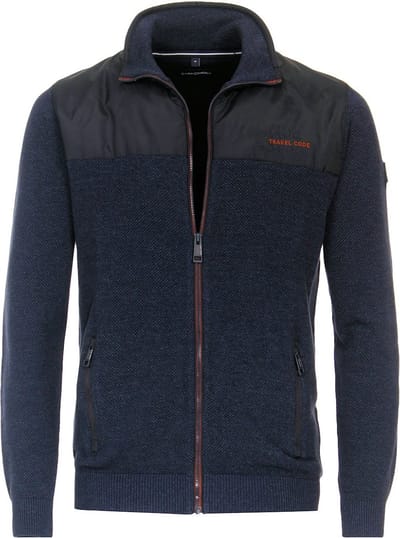Casa Moda Gebreid Vest Met Opstaande Kraag Nordic Expedition - XXL