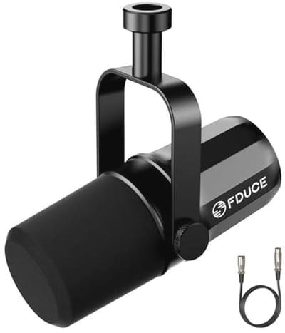 Thijox - SL40X Dynamische XLR Microfoon voor Vocale Opname, Podcasting, Gaming, Live Streaming, Volledig Metalen Cardioïde Microfoon, Spraakisolatiete